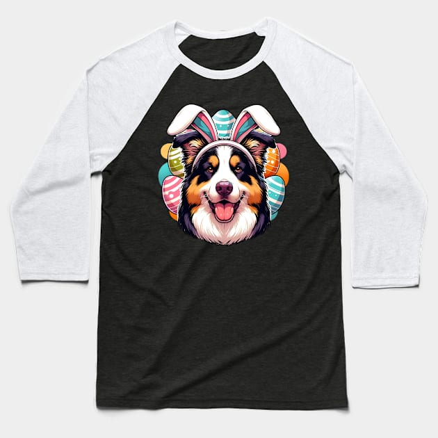 Romanian Mioritic Shepherd Dog Enjoys Easter Festivities Baseball T-Shirt by ArtRUs